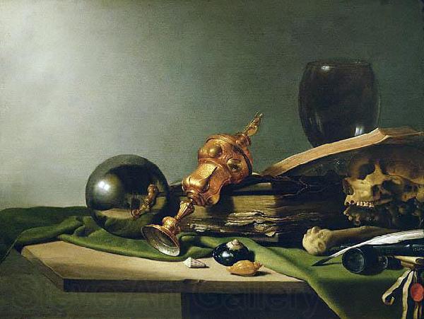 Pieter Claesz Vanitas - Still-Life Germany oil painting art